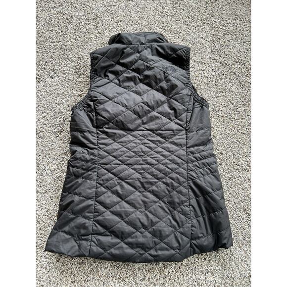 The North Face size S Women’s VEST REVERSIBLE PUFFER Faux Fur WARM BLACK J23 - Picture 6 of 12